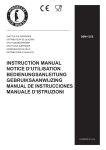 INSTRUCTION MANUAL NOTICE D'UTILISATION