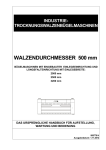 WALZENDURCHMESSER 500 mm - Distributor of professional