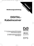 Bedienungsanleitung des digitalen Kabelreceivers