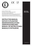 instruction manual notice d'utilisation bedienungsanleitung