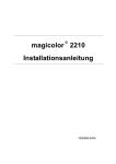 magicolor 2210 Installationsanleitung