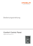 Bedienungsanleitung Comfort Control Panel CCPPDF file