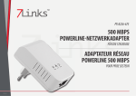 500 mbps powerline-netzwerkadapter adaptateur réseau