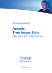 Kapitel 4. Acronis True Image Echo Server für Windows