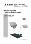 Betriebsanleitung Plattform-/Bodenwaagen
