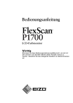 FlexScan P1700 Bedienungsanleitung
