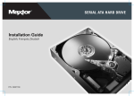 Maxtor Serial ATA Hard Drive Installation Guide, Multilingual
