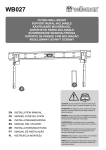 tilting wall mount support mural inclinable kantelbare