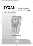 TYXAL Funk-Bedieneinheit mit LCD Info-Display