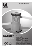 Filter Pump Model: #58117 220-240V~, 50Hz, 45W Model
