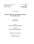 Vorgehensmodell und Entwicklungsmethodik f&uuml;r