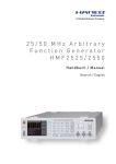 25/50 MHz Arbitrary Function Generator HMF2525/2550