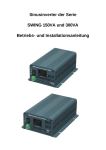 Sinusinverter der Serie SWING 150VA und 300VA