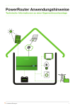 PowerRouter Anwendungshinweise