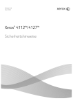 Xerox® 4112™/4127™ Sicherheitshinweise