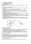 Service Handbuch SDV Teil 2 (Installation