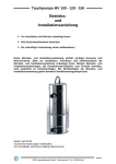 Tauchpumpe MV 100 - 120 - 150