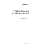 PVR HD Set-Top-Box Installationsanleitung