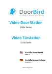 Video doorbell Videotürklingel