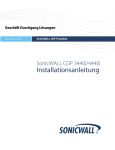 SonicWALL CDP 3440i / 4440i Installationsanleitung