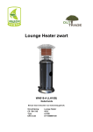Lounge Heater zwart WN018-A (LH10B)