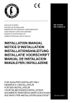 installation manual notice d'installation installationsanleitung