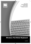 Wireless Flat Metal Keyboard
