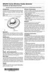 WS4916 Series Wireless Smoke Detector