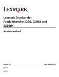 Lexmark Drucker der Produktfamilie E260, E260d und