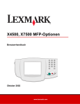 X4500, X7500 MFP-Optionen Benutzerhandbuch