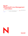 Novell ZENworks® Linux Management – Dell Edition