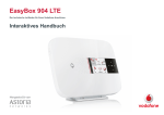 EasyBox 904 LTE - Administration Vodafone Web