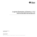 Logical Domains (LDoms) 1.0.3 Administrationshandbuch