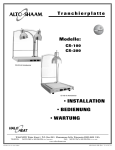 • InstallatIon • BedIenung • Wartung - Alto