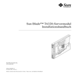 Sun Blade T6320 Server Module Installation Guide