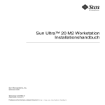 Sun Ultra 20 M2 Workstation Installationshandbuch