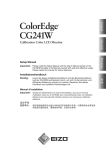 ColorEdge CG241W Setup Manual