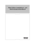 Web Edition Installations- und Administrationshandbuch