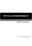 INSTALLATIONSHANDBUCH