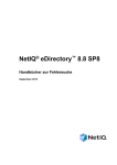 NetIQ eDirectory 8.8 SP8 &ndash; Handbuch zur Fehlersuche