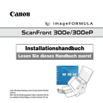 ScanFront300e/300eP Installationshandbuch