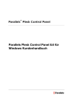 Parallels Plesk Control Panel 8.6 für Windows Kundenhandbuch