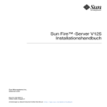 Sun Fire -Server V125 Installationshandbuch