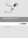 Installationshandbuch DINION 7000 Camera Kit