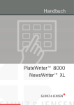 Handbuch PlateWriter 8000 NewsWriter XL
