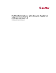 Installationshandbuch für die Email and Web Security