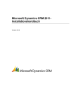 Microsoft Dynamics CRM 2011- Installationshandbuch