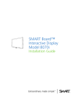 SMART Board interactive display model 8070i installation guide