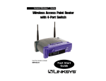 Wireless Access Point Router with 4-Port Switch