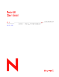 Novell Sentinel 6.0 Installationshandbuch